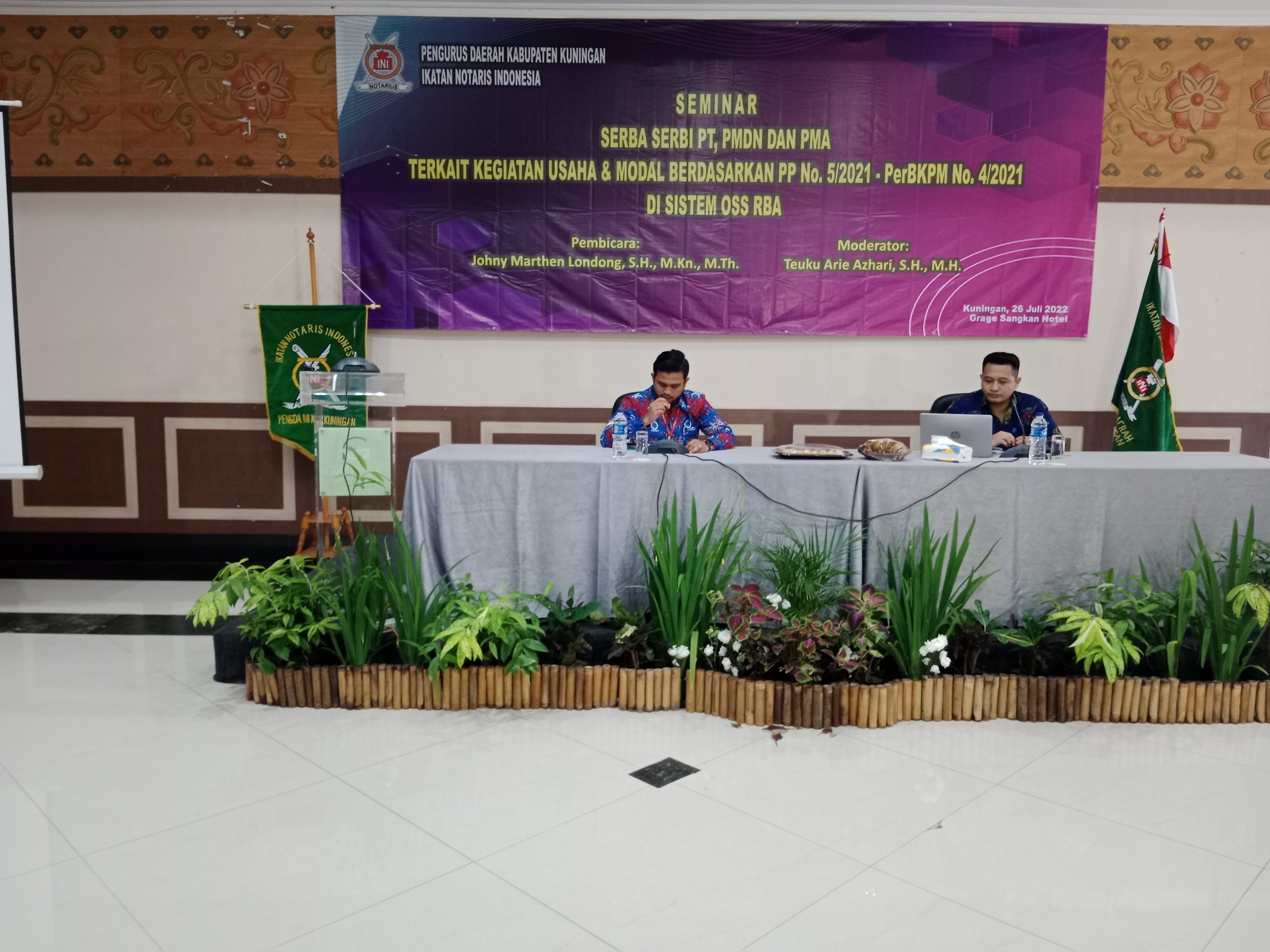 Seminar Perdana Serba Serbi PT PMDN PMA Pengda Kuningan INI Sukses