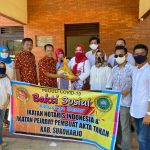 Semangat Berbagi Dalam Baksos Peduli Pandemi Covid – 19 Dan Halal Bihalal INI & IPPAT Pengda Kabupaten Sukoharjo