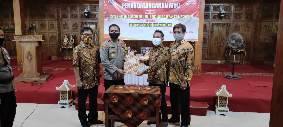 *Yang Pertama Kali Ditingkat Pengda INI Se-Jateng* Pengda Kabupaten Wonogiri INI Gandeng Polres MOU Tentang Sistem Penegakan Hukum