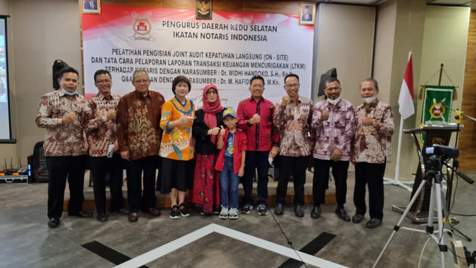 Notaris Kedu   Selatan Ikuti Pelatihan Pengisian Joint Audit Kepatuhan Langsung Dan Tata Cara Pelaporan LTKM Terhadap Notaris