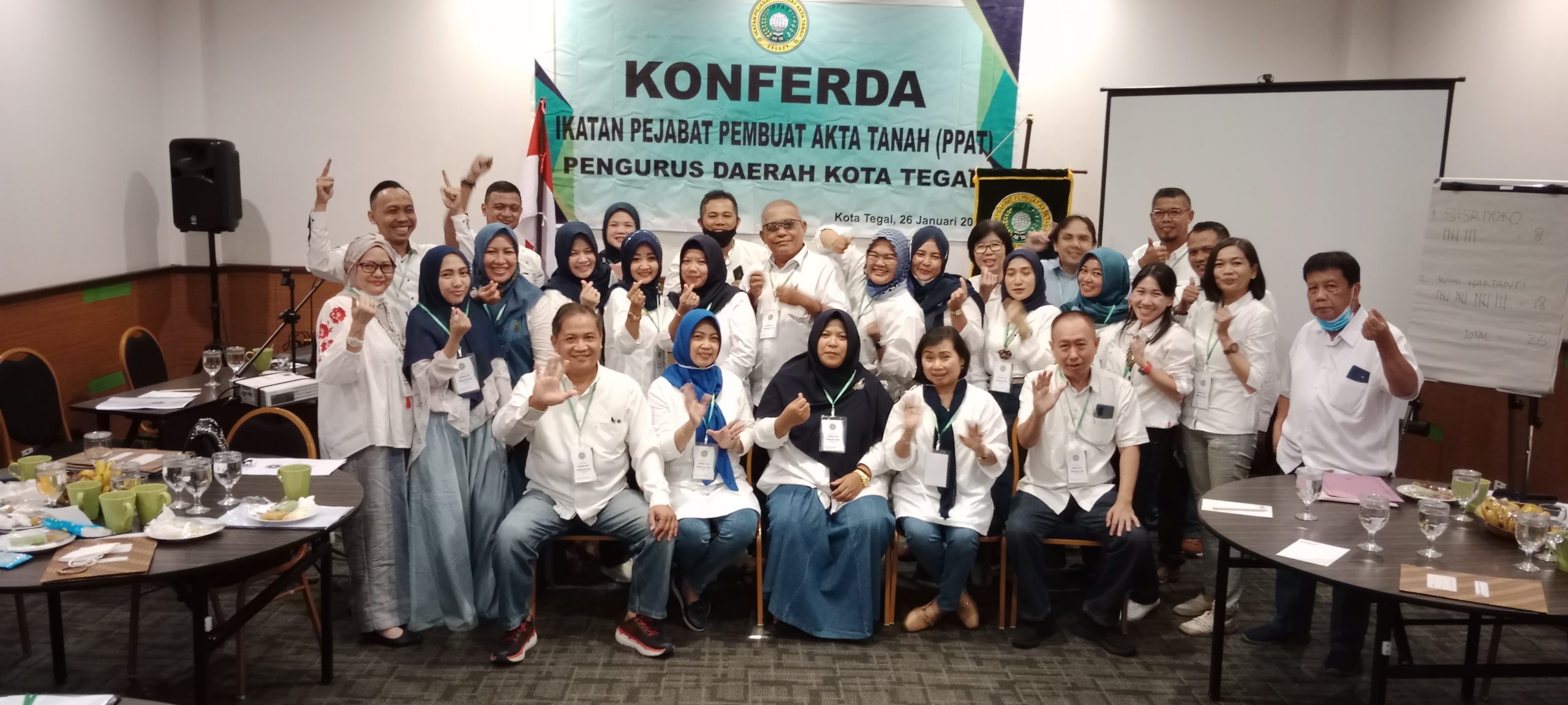 Konferda IPPAT Kota Tegal, Wiwi Hartanti Terpilih Sebagai Ketua  IPPAT Periode 2021-2024