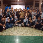 Keluarga Besar INI-IPPAT Pengda Klaten foto bersama di acara Halal Bihalal 2022 di Bumi Bawana Resto Prambanan