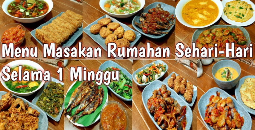 Menu Harian Rumahan Paling Lengkap 2023