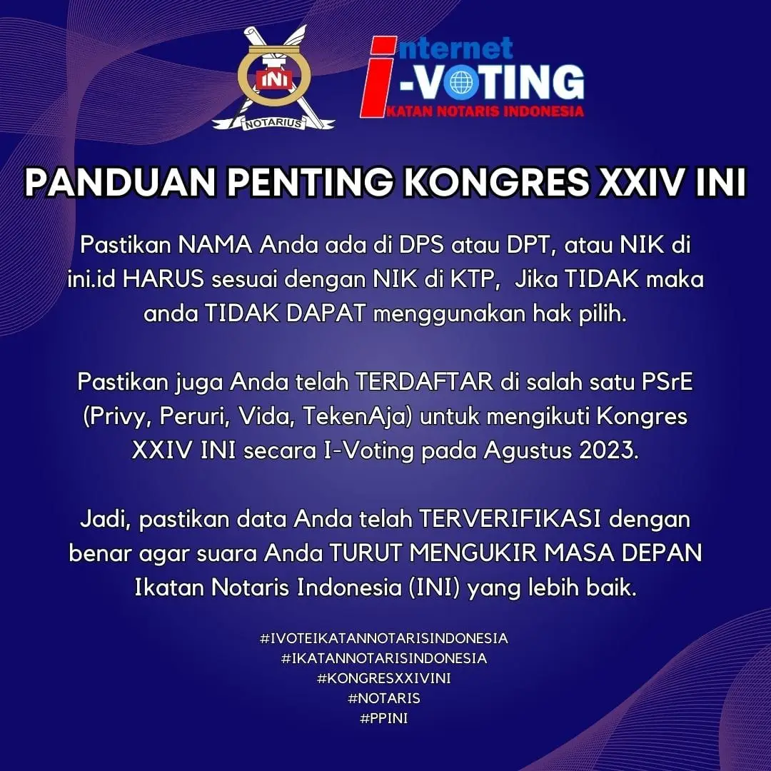 Humas PP INI Gelar Sosialisasi I- Vote Secara Daring