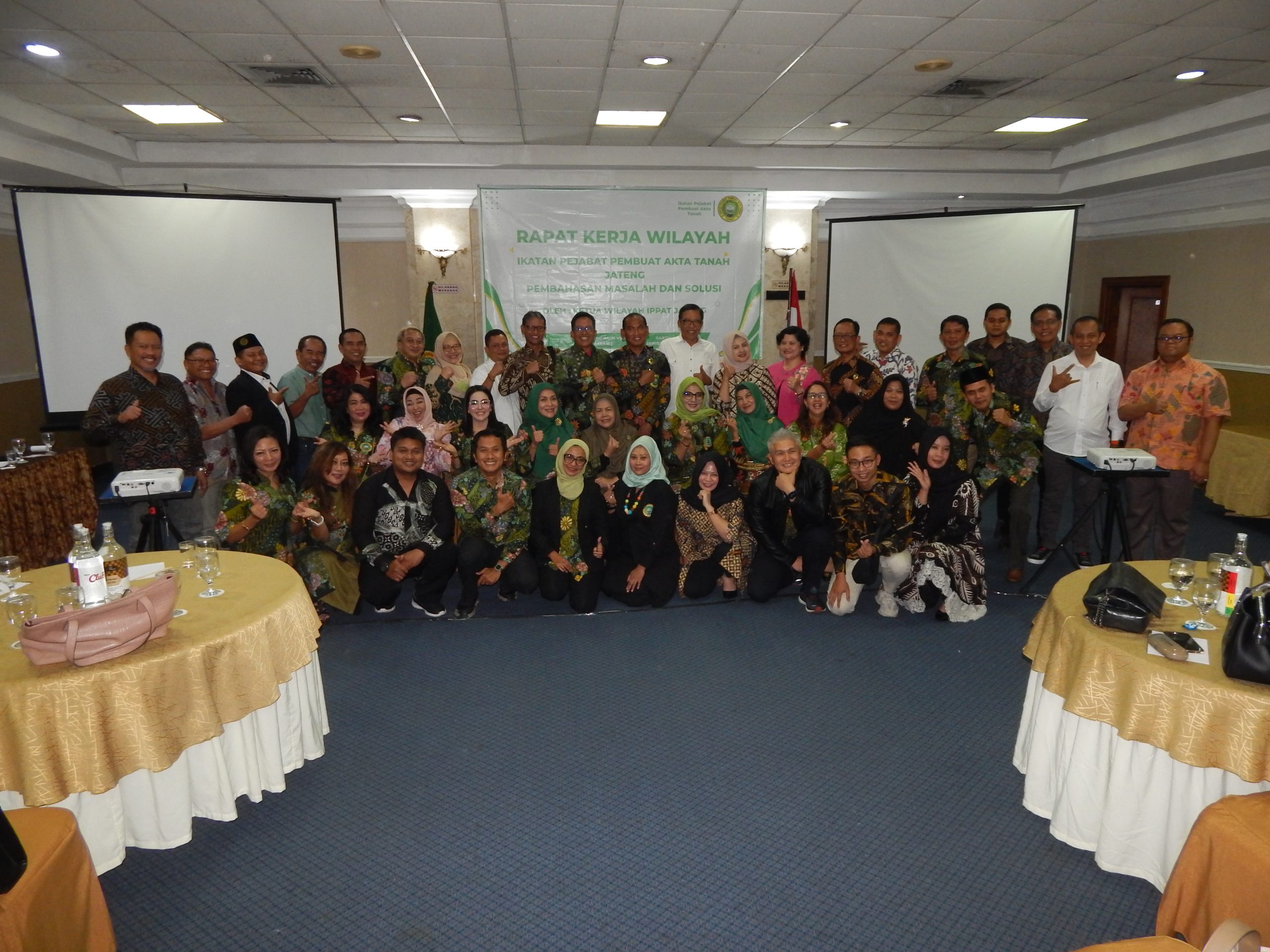 Rakerwil IPPAT Jateng Serta Pembahasan Masalah & Solusi Bersama Ketuwil IPPAT Begitu Meriah