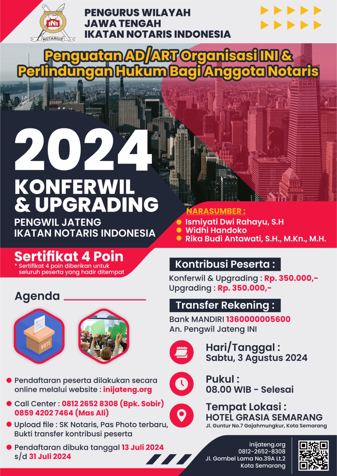 KONFERWIL & UPGRADING PENGWIL JAWA TENGAH INI TAHUN 2024