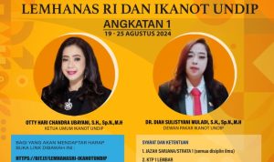 ‘PEMANTAPAN NILAI- NILAI KEBANGSAAN’ Diselenggarakan Kerjasama Lemhanas RI Dan IKANOT UNDIP Angkatan 1 Tanggal 19 – 25 Agustus 2024